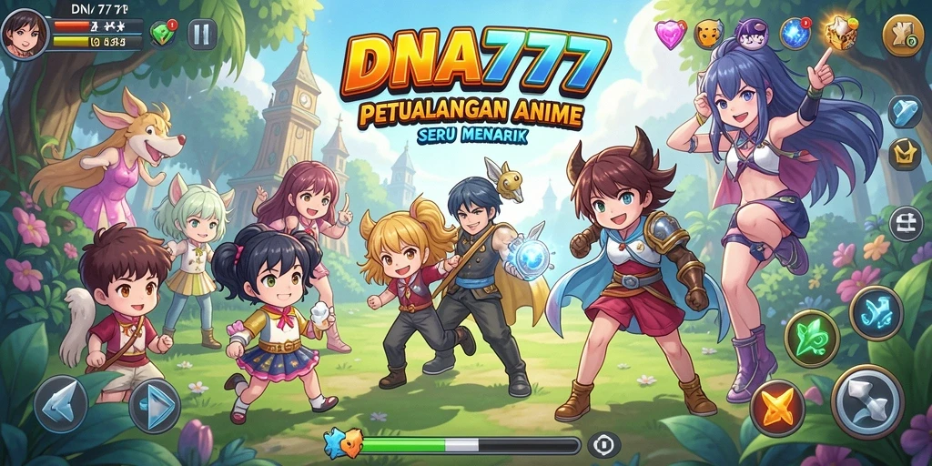 Menampilkan karakter anime dalam pertempuran epik di DNA777.