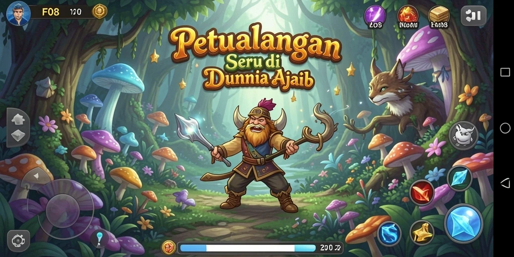Gameplay F08 menunjukkan petualangan seru di dunia ajaib.