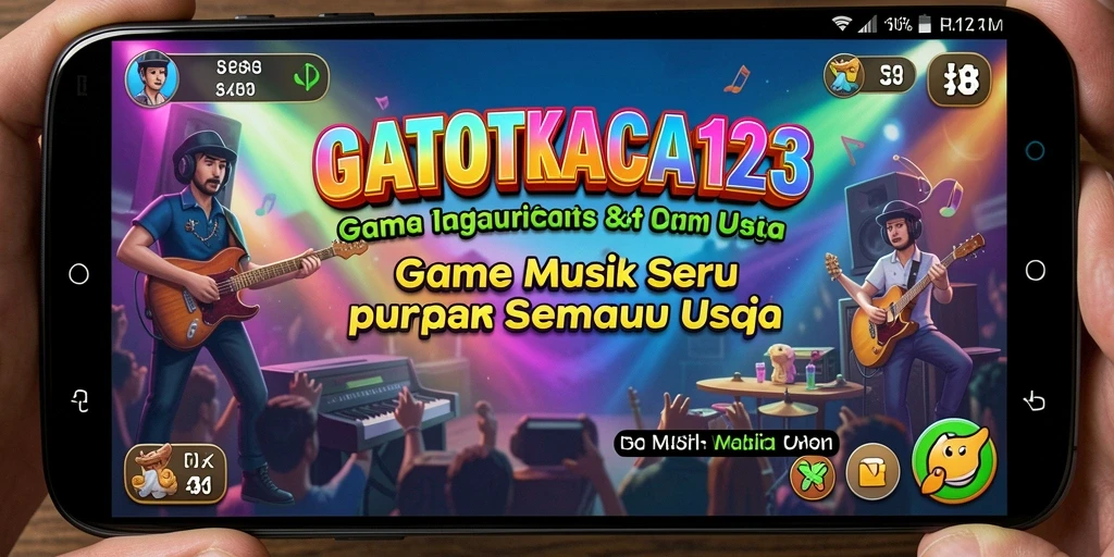 Screenshot GATOTKACA123 menampilkan keseruan gameplay musik.