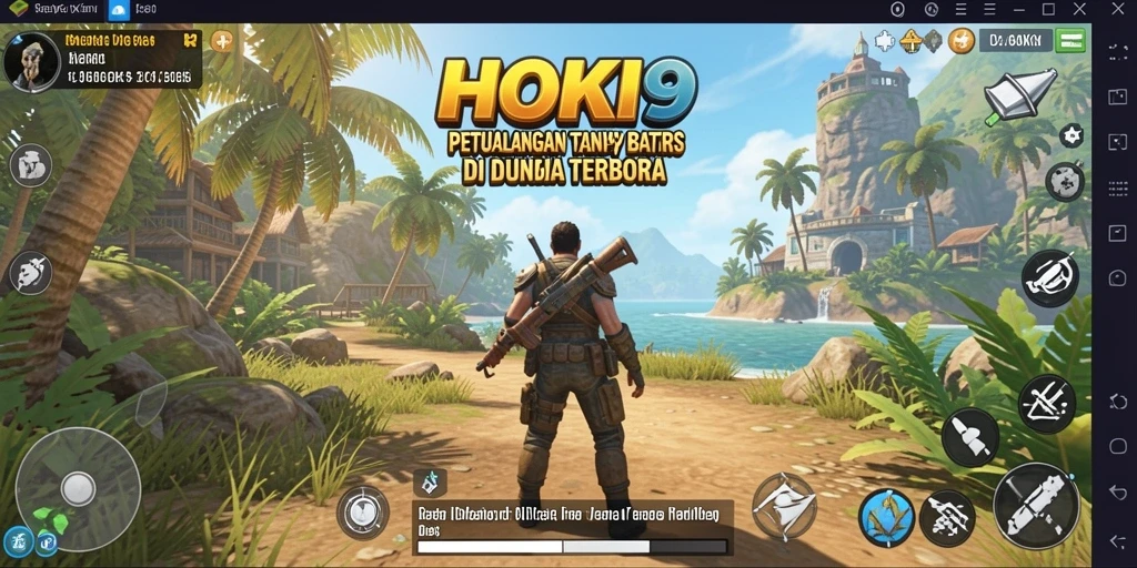 Gameplay HOKI9 yang menampilkan dunia luas dan interaksi dinamis.