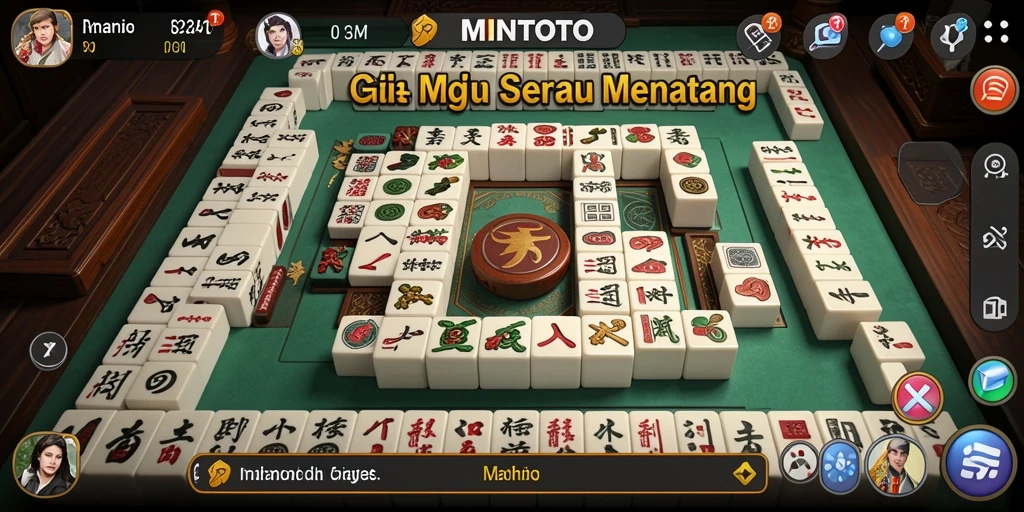 Screenshot MINTOTO menampilkan gameplay Mahjong yang menarik dan seru.