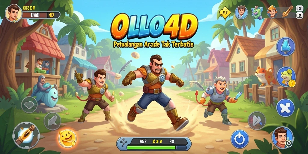 Screenshot gameplay OLLO4D yang menampilkan aksi seru di level penuh tantangan.