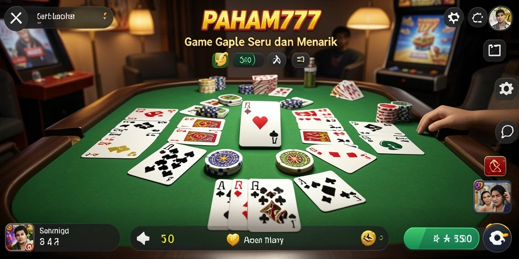 Tampilan gameplay Gaple yang menarik di PAHAM777.
