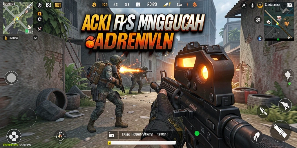 Tangkapan layar RDI88 menampilkan momen aksi gameplay FPS yang mendebarkan.