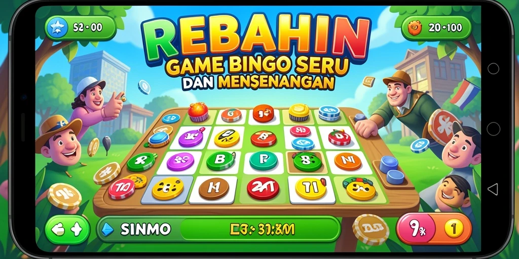 Tampak gameplay menarik dalam permainan Bingo REBAHIN.